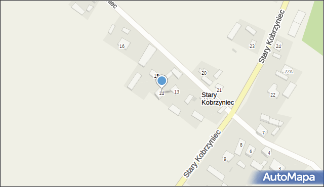 Stary Kobrzyniec, Stary Kobrzyniec, 14, mapa Stary Kobrzyniec