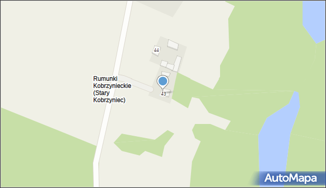 Stary Kobrzyniec, Stary Kobrzyniec, 43, mapa Stary Kobrzyniec