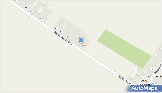 Stary Komunin, Stary Komunin, 3, mapa Stary Komunin