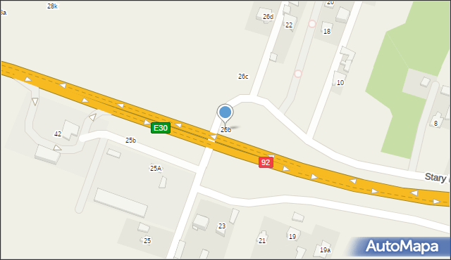 Stary Konik, Stary Konik, 26b, mapa Stary Konik