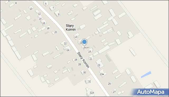 Stary Kornin, Stary Kornin, 17, mapa Stary Kornin