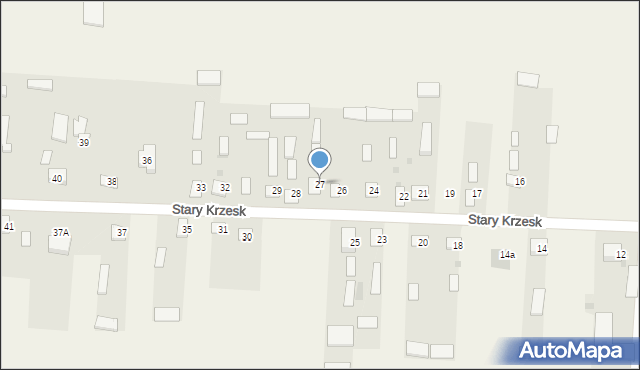 Stary Krzesk, Stary Krzesk, 27, mapa Stary Krzesk