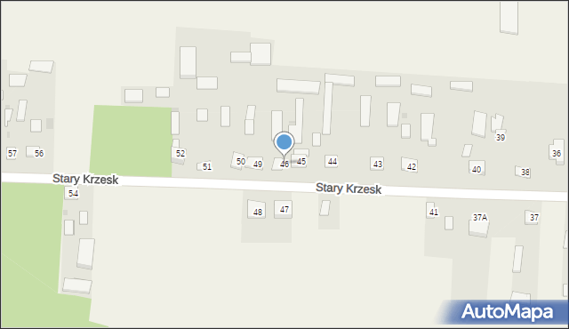 Stary Krzesk, Stary Krzesk, 46, mapa Stary Krzesk