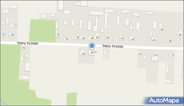 Stary Krzesk, Stary Krzesk, 47, mapa Stary Krzesk