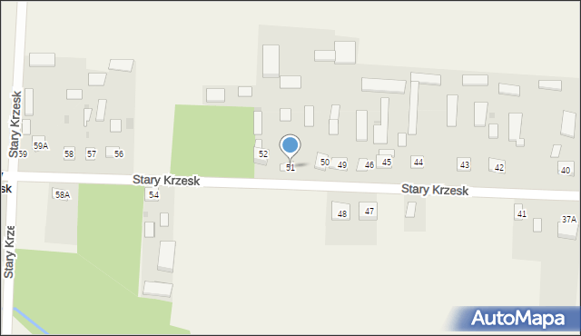 Stary Krzesk, Stary Krzesk, 51, mapa Stary Krzesk