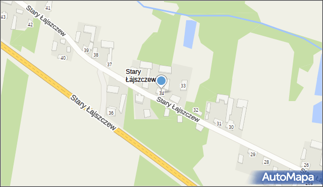 Stary Łajszczew, Stary Łajszczew, 34, mapa Stary Łajszczew