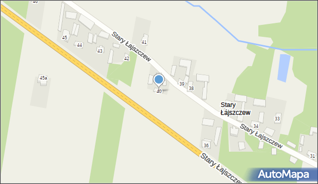 Stary Łajszczew, Stary Łajszczew, 40, mapa Stary Łajszczew