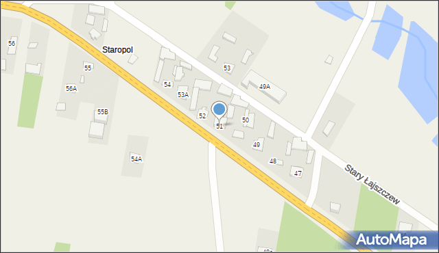 Stary Łajszczew, Stary Łajszczew, 51, mapa Stary Łajszczew