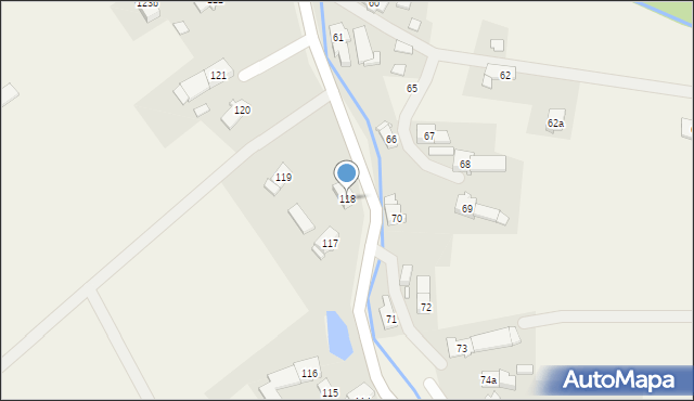 Stary Las, Stary Las, 118, mapa Stary Las