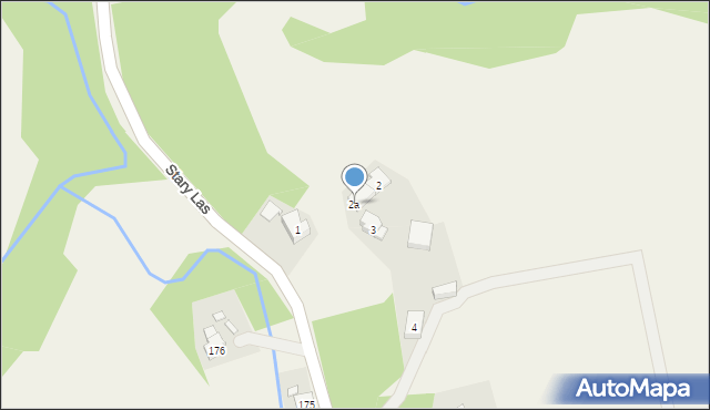 Stary Las, Stary Las, 2a, mapa Stary Las