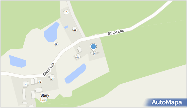 Stary Las, Stary Las, 2, mapa Stary Las
