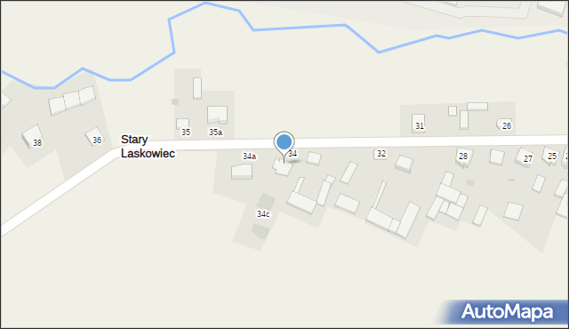 Stary Laskowiec, Stary Laskowiec, 34b, mapa Stary Laskowiec