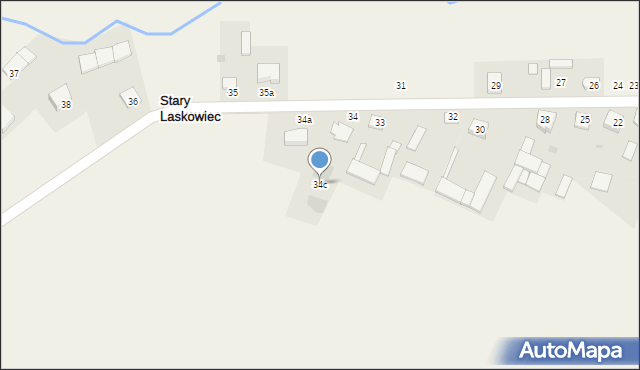 Stary Laskowiec, Stary Laskowiec, 34c, mapa Stary Laskowiec