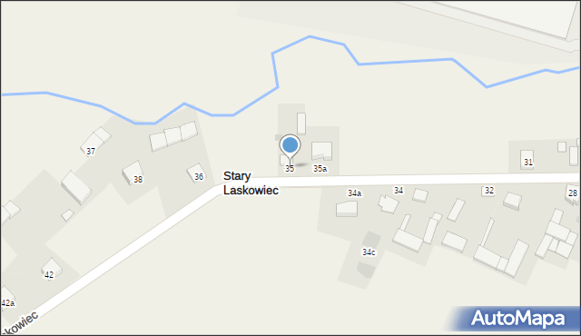Stary Laskowiec, Stary Laskowiec, 35, mapa Stary Laskowiec