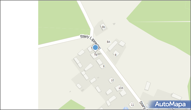 Stary Lipowiec, Stary Lipowiec, 7A, mapa Stary Lipowiec