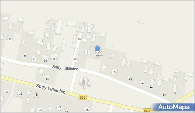 Stary Lubliniec, Stary Lubliniec, 24, mapa Stary Lubliniec