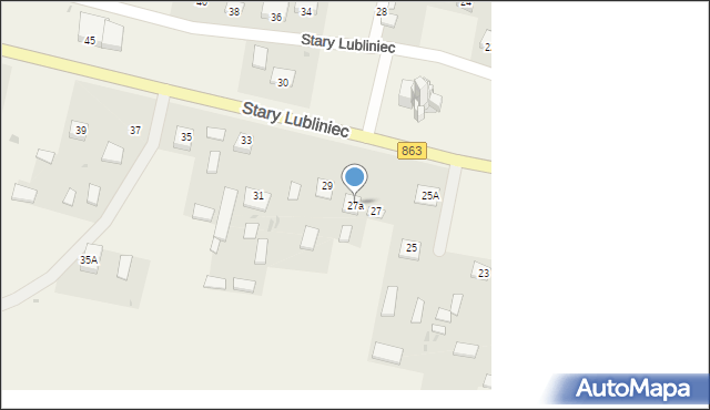 Stary Lubliniec, Stary Lubliniec, 27a, mapa Stary Lubliniec