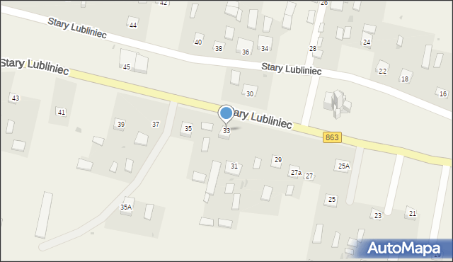 Stary Lubliniec, Stary Lubliniec, 33, mapa Stary Lubliniec