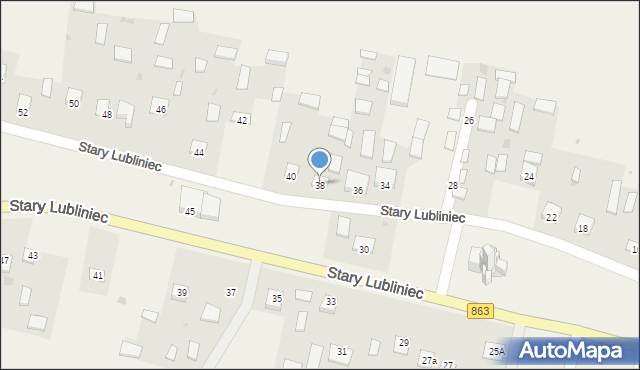 Stary Lubliniec, Stary Lubliniec, 38, mapa Stary Lubliniec