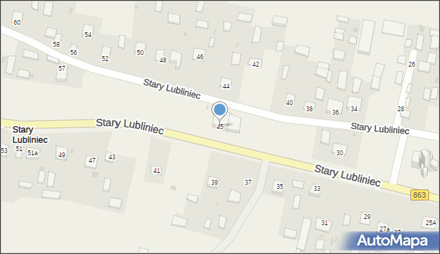 Stary Lubliniec, Stary Lubliniec, 45, mapa Stary Lubliniec