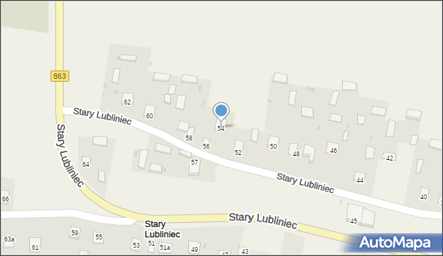 Stary Lubliniec, Stary Lubliniec, 54, mapa Stary Lubliniec