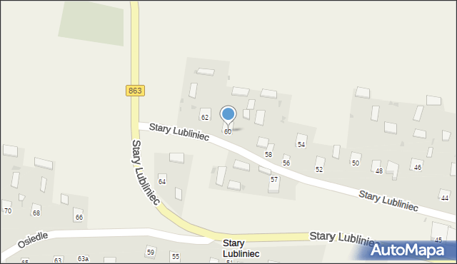 Stary Lubliniec, Stary Lubliniec, 60, mapa Stary Lubliniec