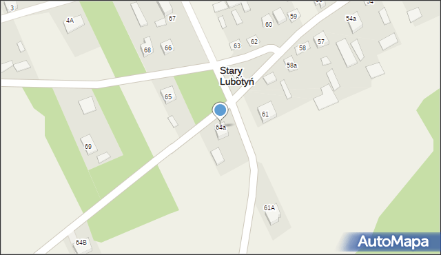 Stary Lubotyń, Stary Lubotyń, 64a, mapa Stary Lubotyń