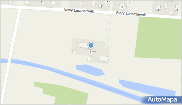 Stary Łuszczewek, Stary Łuszczewek, 17, mapa Stary Łuszczewek