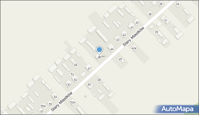 Stary Miastków, Stary Miastków, 46, mapa Stary Miastków