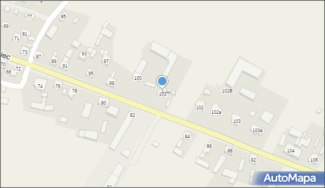 Stary Olesiec, Stary Olesiec, 101, mapa Stary Olesiec