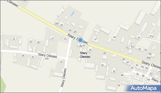Stary Olesiec, Stary Olesiec, 24, mapa Stary Olesiec