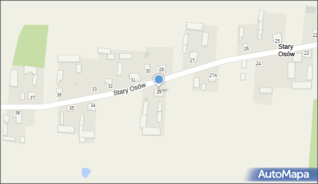 Stary Osów, Stary Osów, 29, mapa Stary Osów