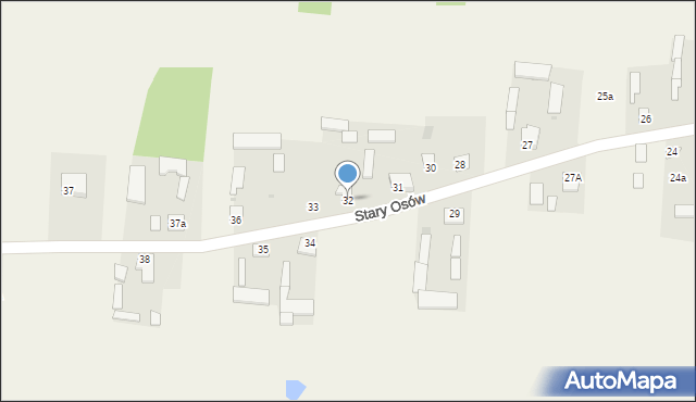 Stary Osów, Stary Osów, 32, mapa Stary Osów