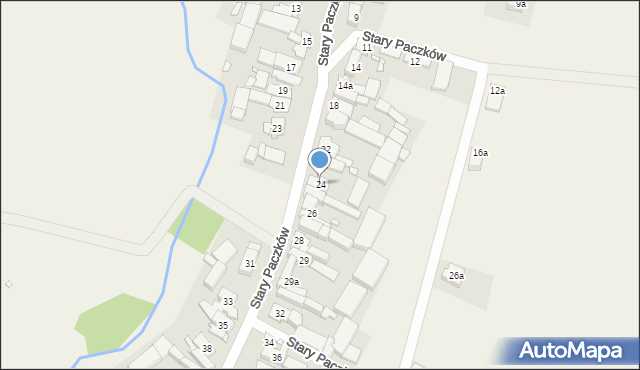 Stary Paczków, Stary Paczków, 24, mapa Stary Paczków