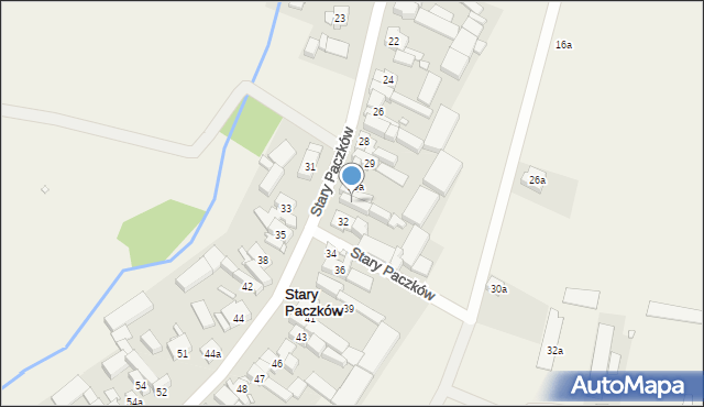 Stary Paczków, Stary Paczków, 30, mapa Stary Paczków