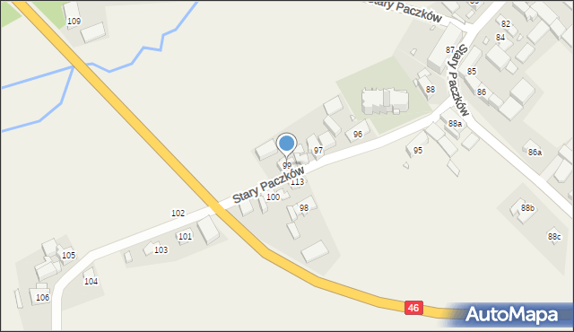 Stary Paczków, Stary Paczków, 99, mapa Stary Paczków