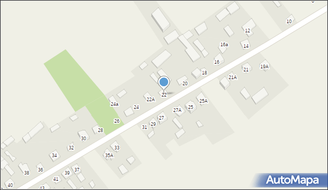 Stary Pawłów, Stary Pawłów, 22, mapa Stary Pawłów