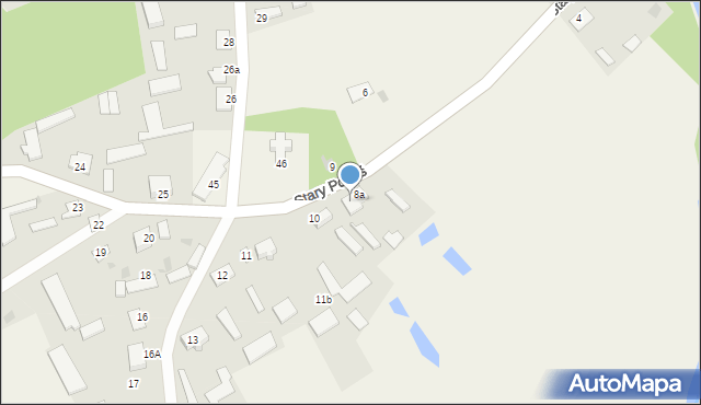 Stary Podoś, Stary Podoś, 8b, mapa Stary Podoś