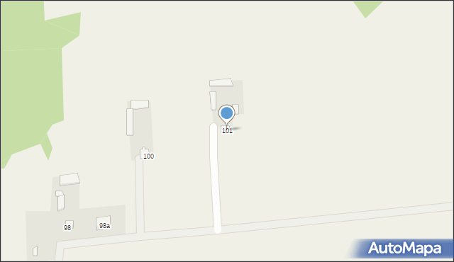 Stary Pożóg, Stary Pożóg, 101, mapa Stary Pożóg