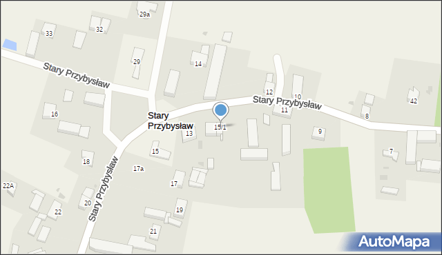 Stary Przybysław, Stary Przybysław, 15/1, mapa Stary Przybysław