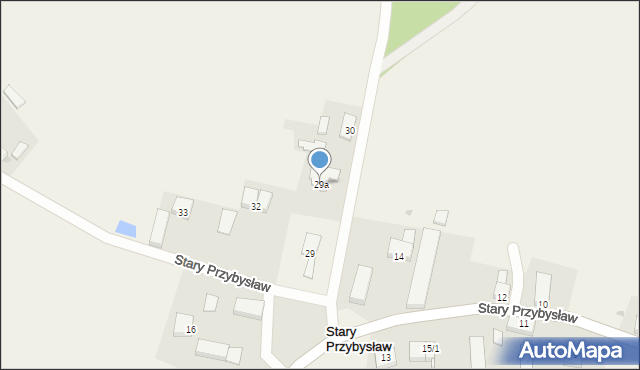 Stary Przybysław, Stary Przybysław, 29a, mapa Stary Przybysław