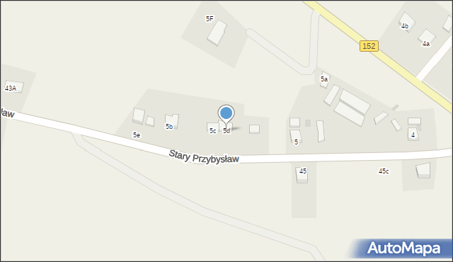 Stary Przybysław, Stary Przybysław, 5d, mapa Stary Przybysław