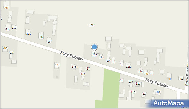 Stary Puznów, Stary Puznów, 16a, mapa Stary Puznów