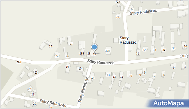 Stary Raduszec, Stary Raduszec, 29, mapa Stary Raduszec