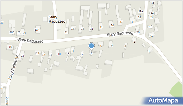 Stary Raduszec, Stary Raduszec, 6, mapa Stary Raduszec