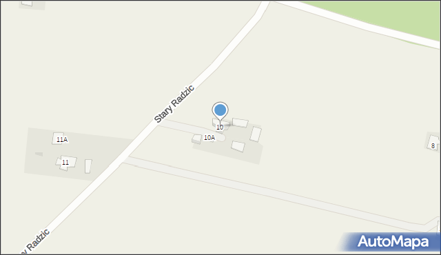 Stary Radzic, Stary Radzic, 10, mapa Stary Radzic