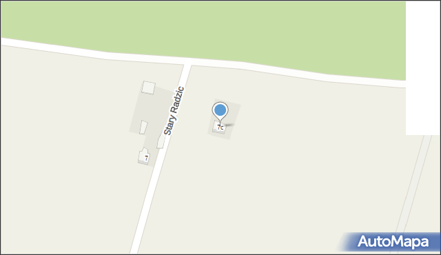 Stary Radzic, Stary Radzic, 7c, mapa Stary Radzic