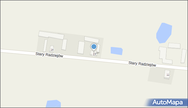 Stary Radziejów Kolonia, Stary Radziejów Kolonia, 13, mapa Stary Radziejów Kolonia