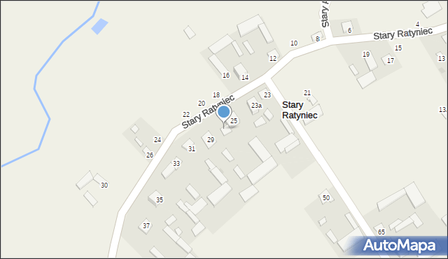Stary Ratyniec, Stary Ratyniec, 27, mapa Stary Ratyniec