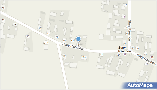 Stary Rzechów, Stary Rzechów, 8, mapa Stary Rzechów